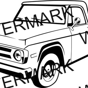 Classic Ford Pickup Truck SVG