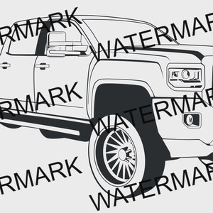 Lifted GMC Truck SVG