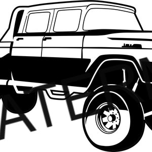 Ford F350 Pickup SVG