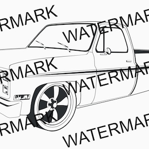 Slammed Chevy Truck SVG