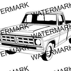Classic Ford Truck SVG
