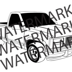 1993 GMC Pickup Truck SVG