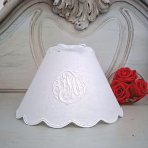Handmade scalloped lampshade