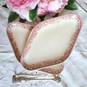Antique earthenware raviers or butter dishes