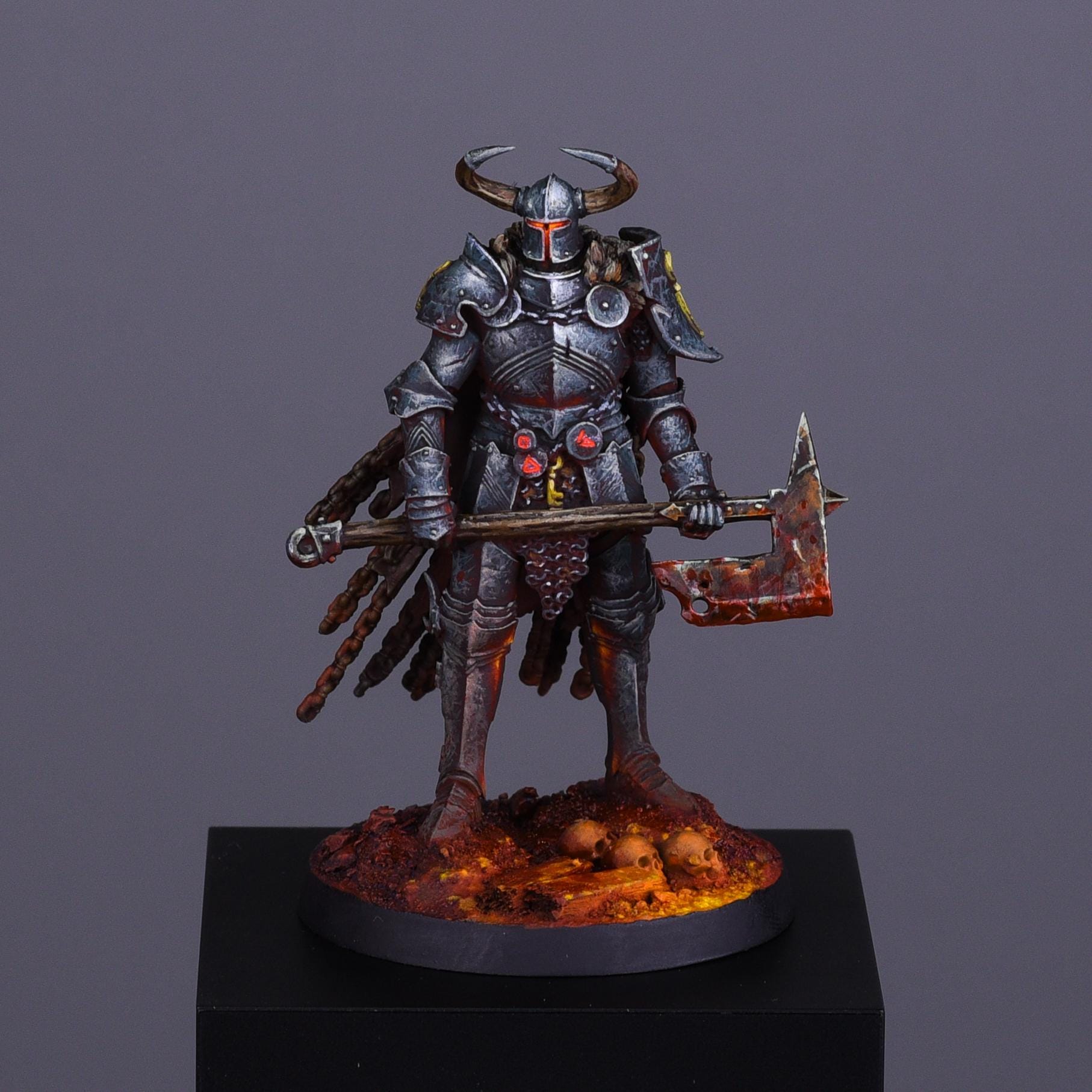 Hand-painted Hell Knights From Court of the Seven Headed Serpent