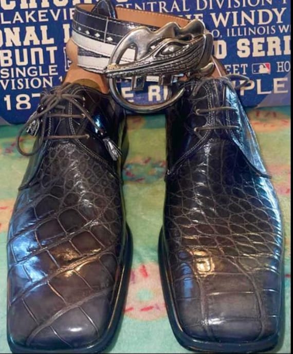 Mauri Alligator Shoes SZ9 and Mauri Alligator Belt - Etsy display picture 3