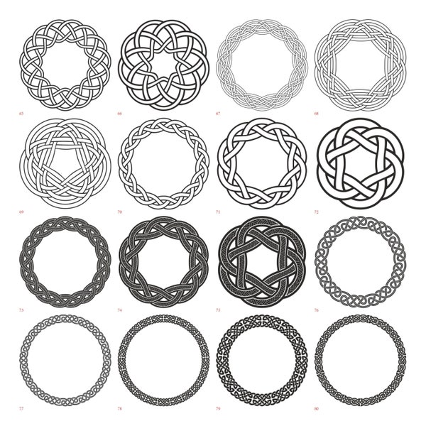 157 SVG Dxf celtique rond motif ornement Bundle Laser graver Silhouette