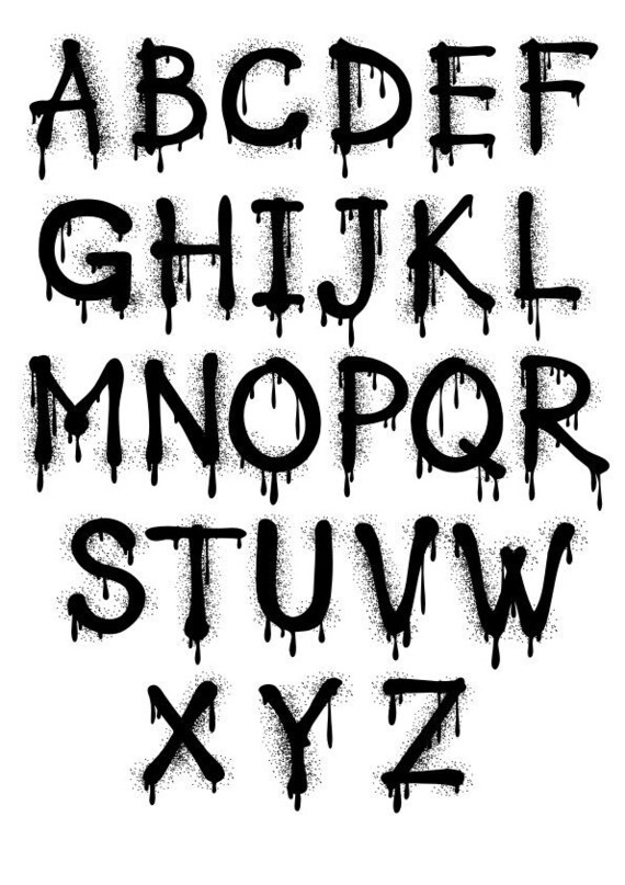 ABC Alphabet Clipart SVG Vector Files set 37-45 | Etsy UK