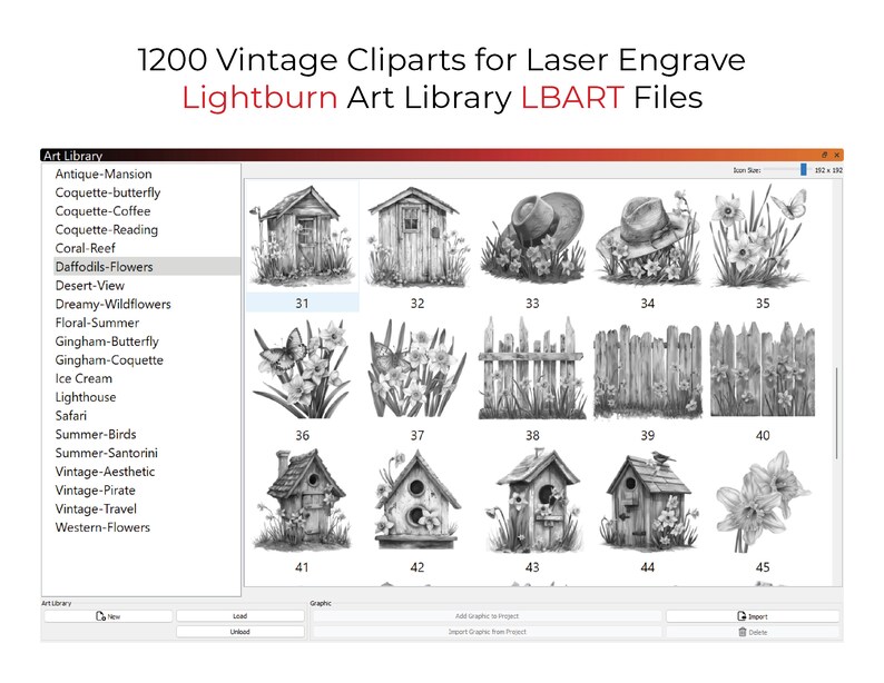 Lightburn Design Library 1200 Png Clipart Vintage Designs Lightburn Art Library (.lbart) Files ...