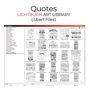 Quotes Lightburn Art Library (.Lbart) Files for Laser Engrave Cut Christian Autumn Kindness Spring Wine Winter Fishing Gym Cat Dog Dad Mom