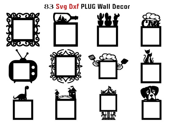 83 SVG Dxf Light Switch Plug Wall Decor Cover Frame Surround Outlet Corner  Frames Wood Metal Paper Laser Cut Engrave Silhouette Cricut -  Finland
