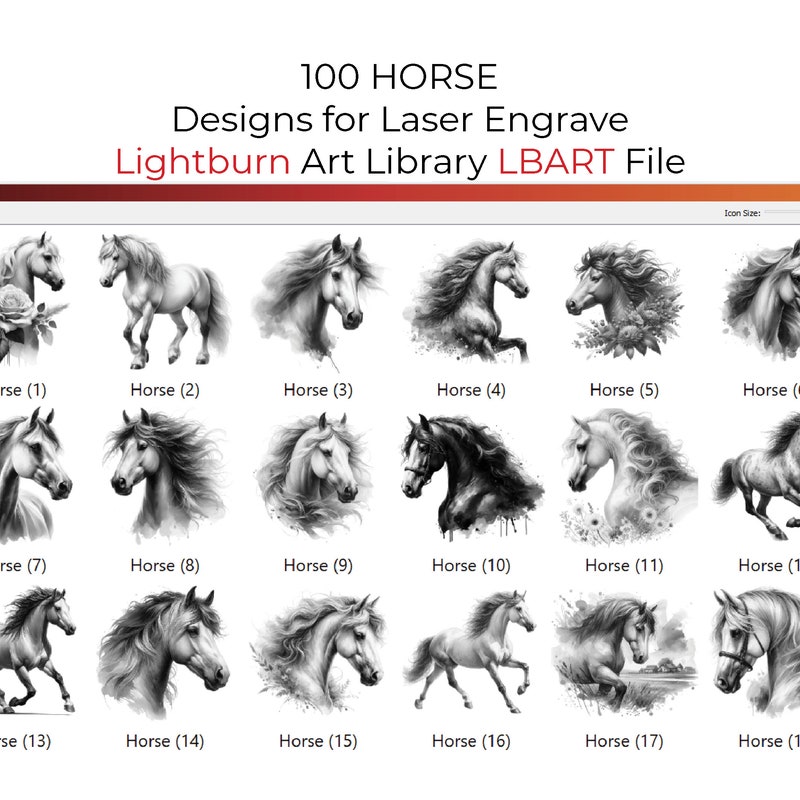 Lightburn Art Library - Etsy