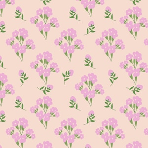 Motivo floreale rosa ripetuto senza soluzione di continuità, file digitale per uso commerciale, motivo floreale retrò senza soluzione di continuità, download di carta digitale vintage
