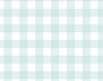 Soft  Aqua And  White Gingham Seamless Pattern : Classic Costal Digital Paper  (Digital Download)