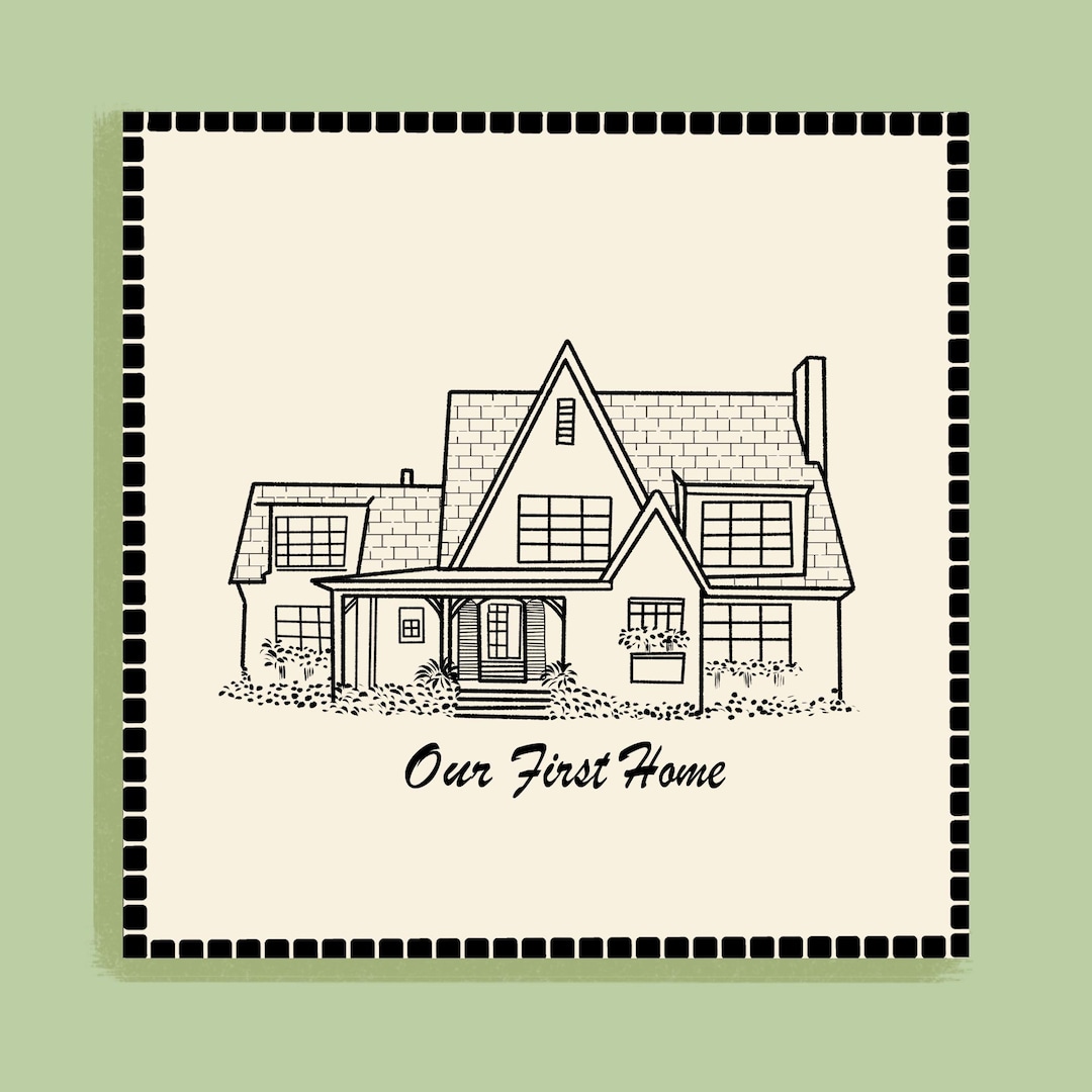 Custom Personalized House Portrait, House Drawing From Photo, Housewarming Gift, House Line Art, Custom Illustration, Hand Drawn Sketch