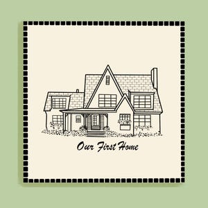 Custom House Portrait: Hand-Drawn Home Illustration (Digital Download)