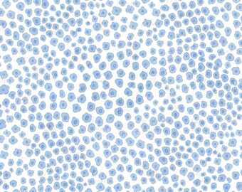 Blue Watercolor Floral Seamless Pattern : Small Wildflower Flower Design (Digital Download)
