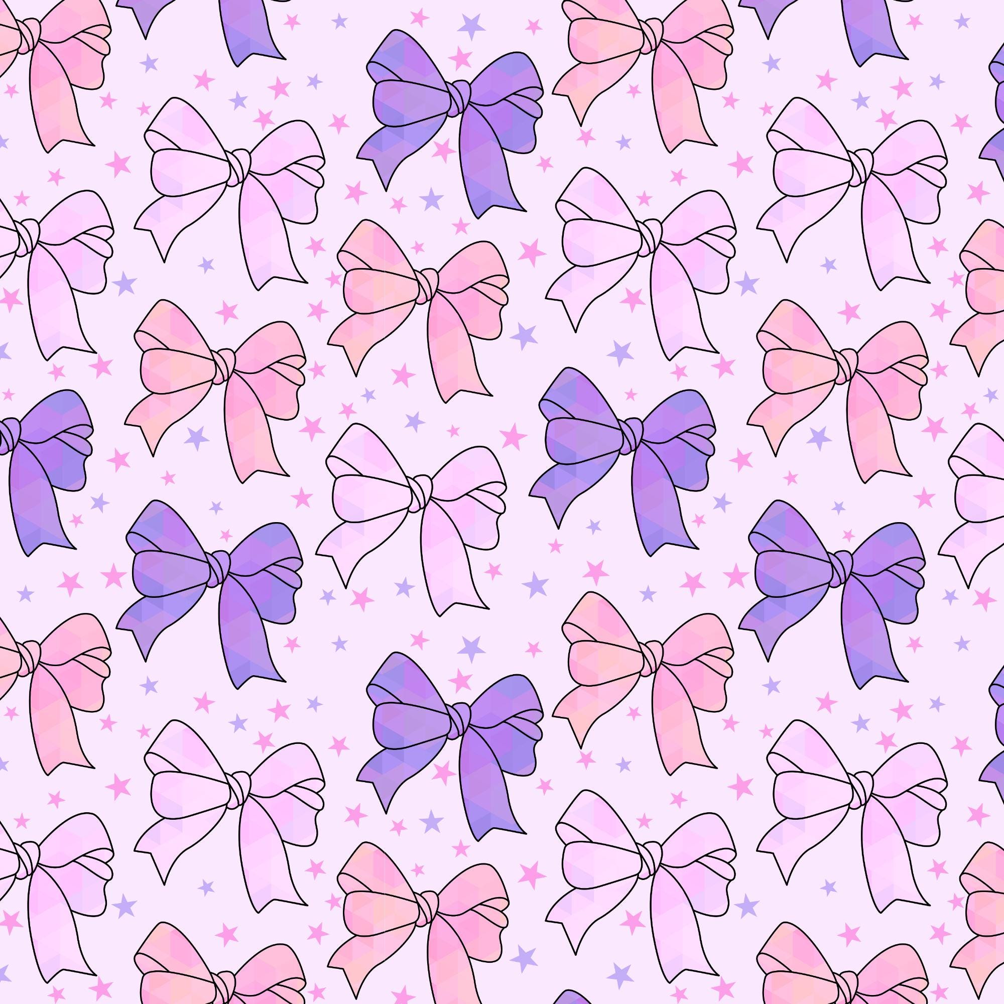 Pastel Bows Seamless Repeating Pattern,pink and Blue Bow Pattern Png ...