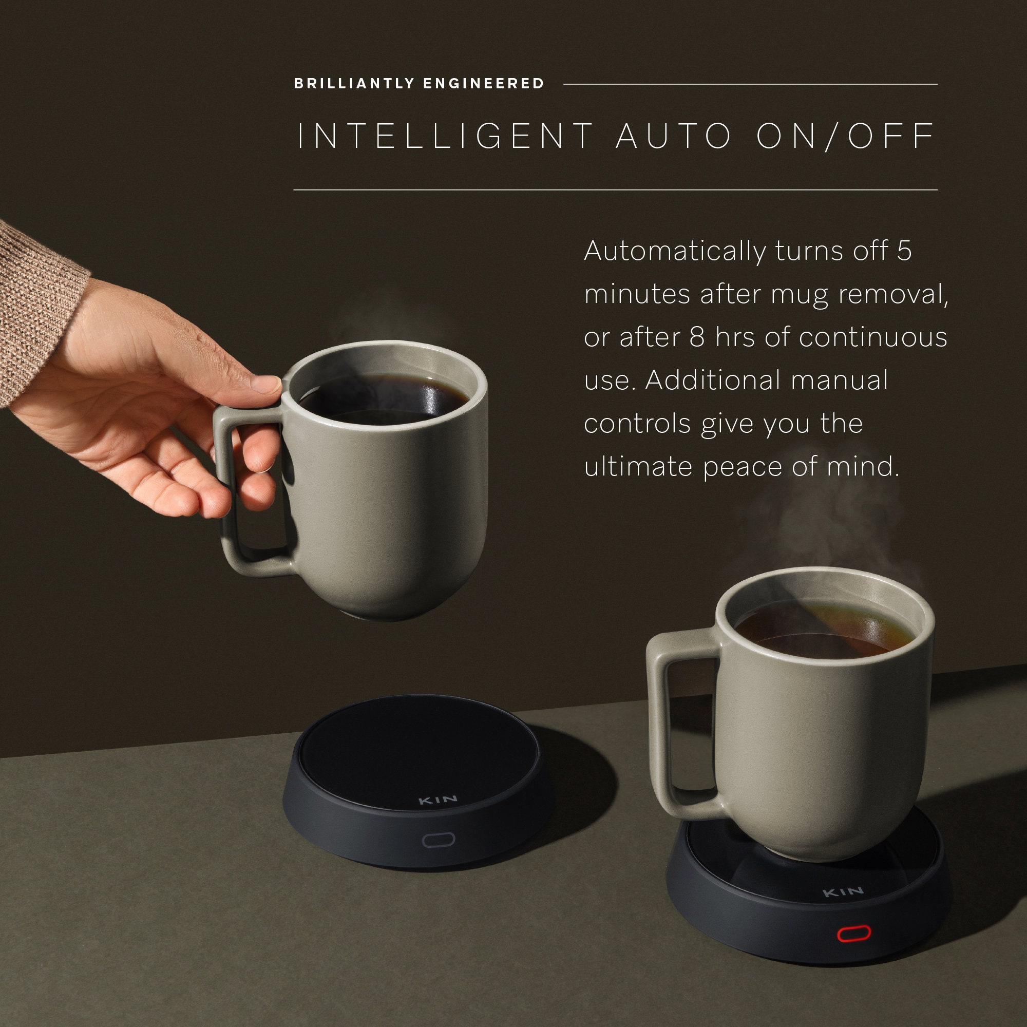 Intelligent Coffee Mug Warmer With Auto Shutofftea Cup & Candle