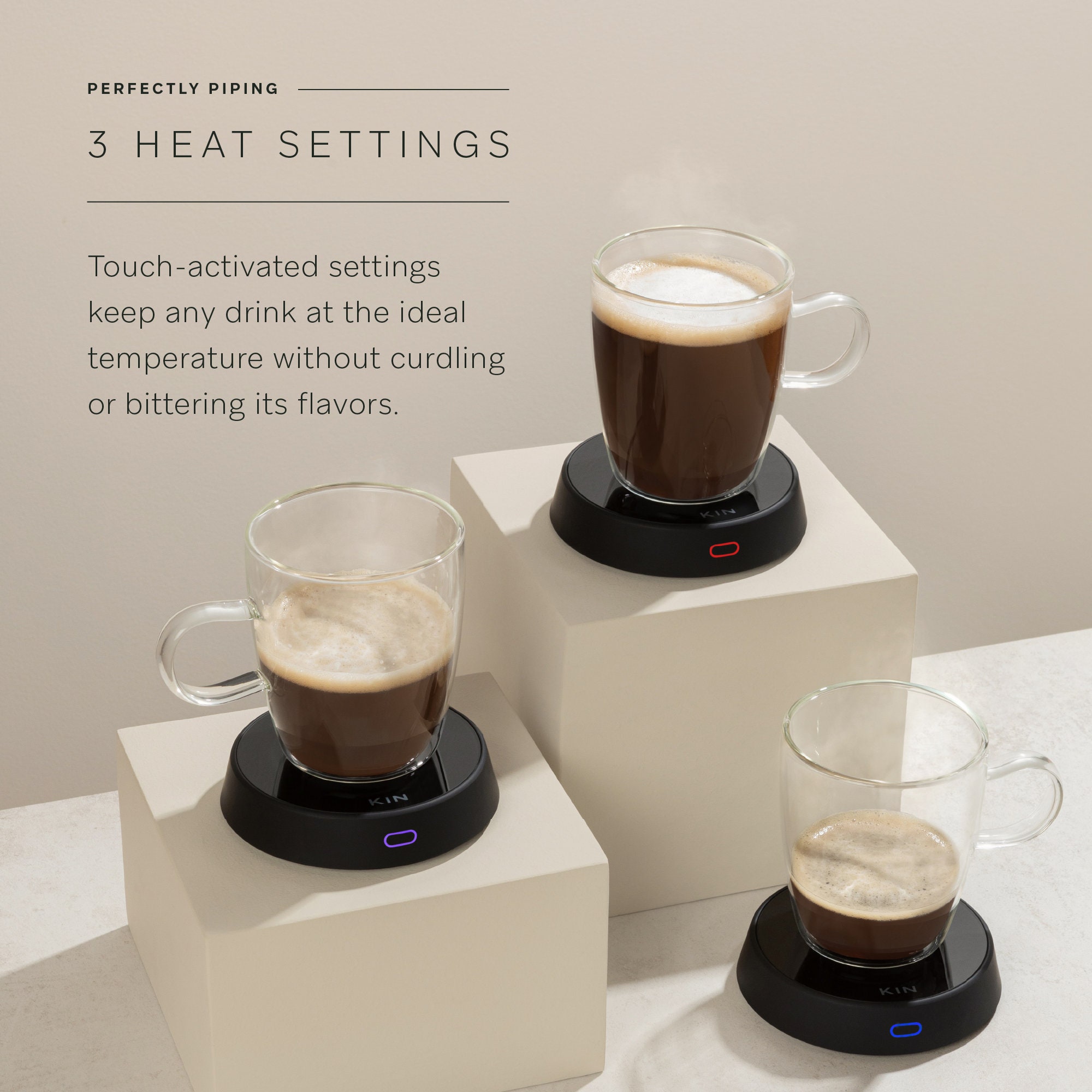 Keep Best Temp Gravity Sensor Fast Heating 4H Auto Shut Off Coffee Warmer  Mug Warmer Cup Heater 3 Temperature Settings EU 