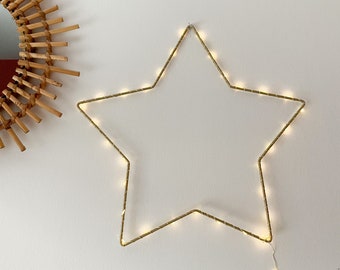 Star lamp - Baby room night light - Star night light - Maternity gift - Children's room lighting - Star silver, gold, Baby room mood lighting