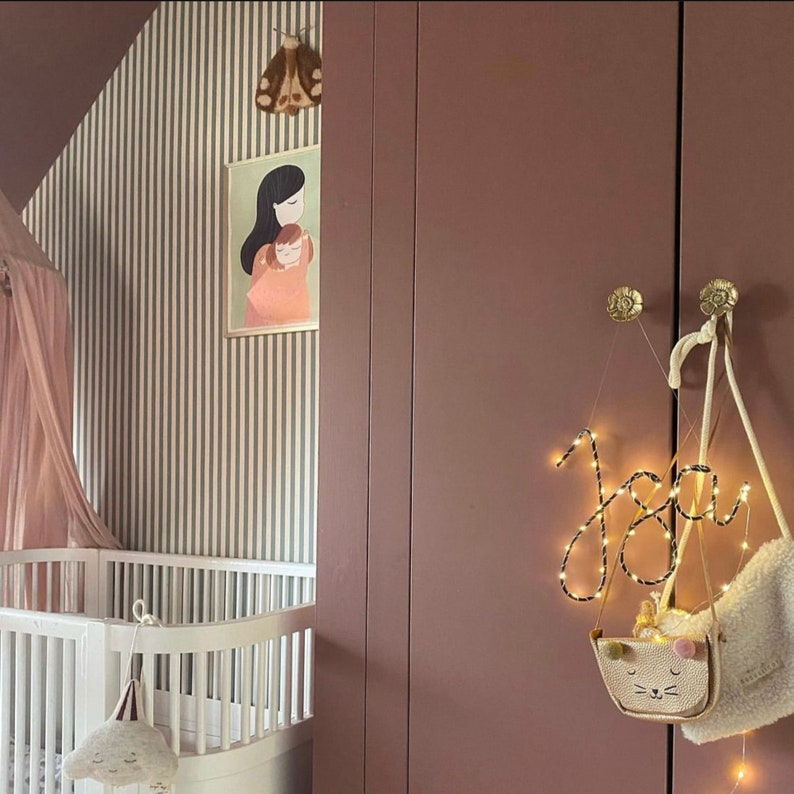 Naamlampje, Nachtlampje incl. Timer Gepersonaliseerd, Babykamer Musthave in goud, koper of zwart, Kraamcadeau, babykamer decoratie afbeelding 4