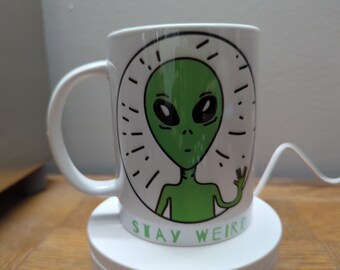 Stay Weird 15oz Alien Mug