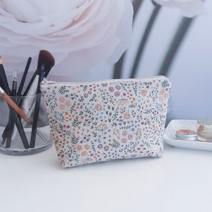 trousse à maquillage en toile de coton Liberty