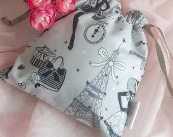 Small canvas drawstring bag