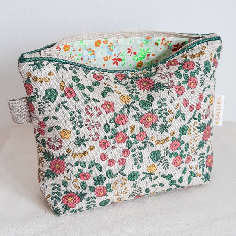 London liberty fabric make up bag image 3