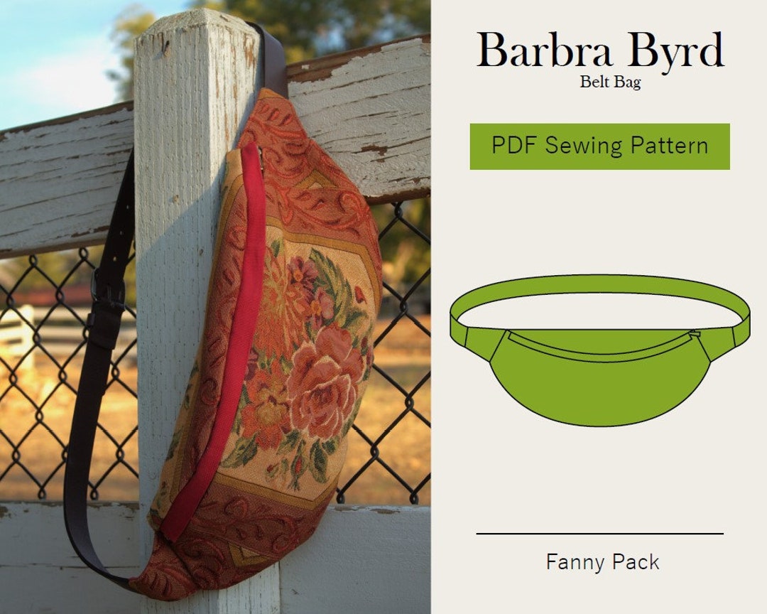 Belt Bag Sewing Pattern Fanny Pack Pattern Hip Bag Pattern Adjustable