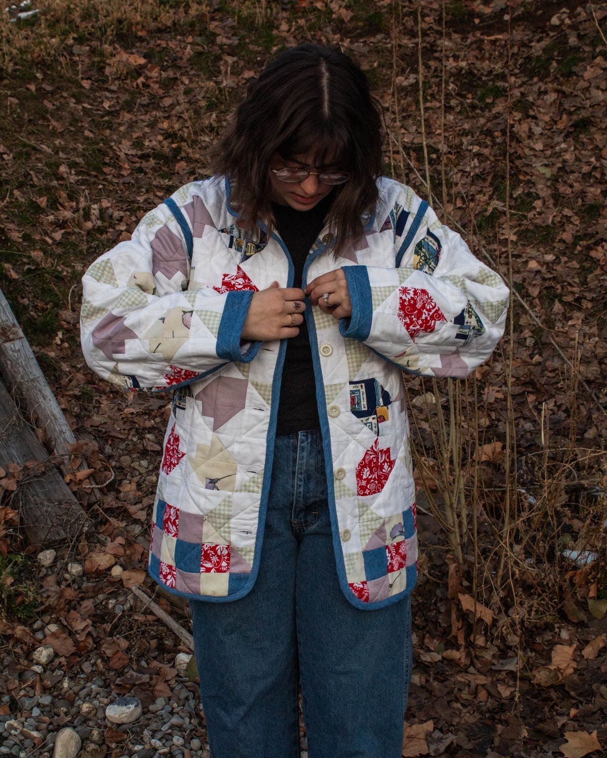 ジャケット・アウター semoh Switching quilting jacket Quilted Jacket Pattern | Reversable Jacket Pattern | Digital