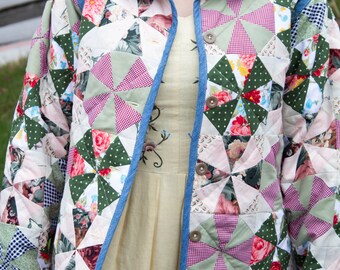 Quilted Jacket Pattern | Reversable Jacket Pattern | Digital