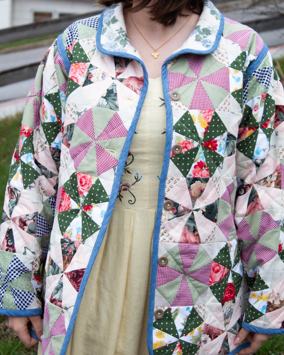 Quilted Jacket Pattern | Reversable Jacket Pattern | Digital