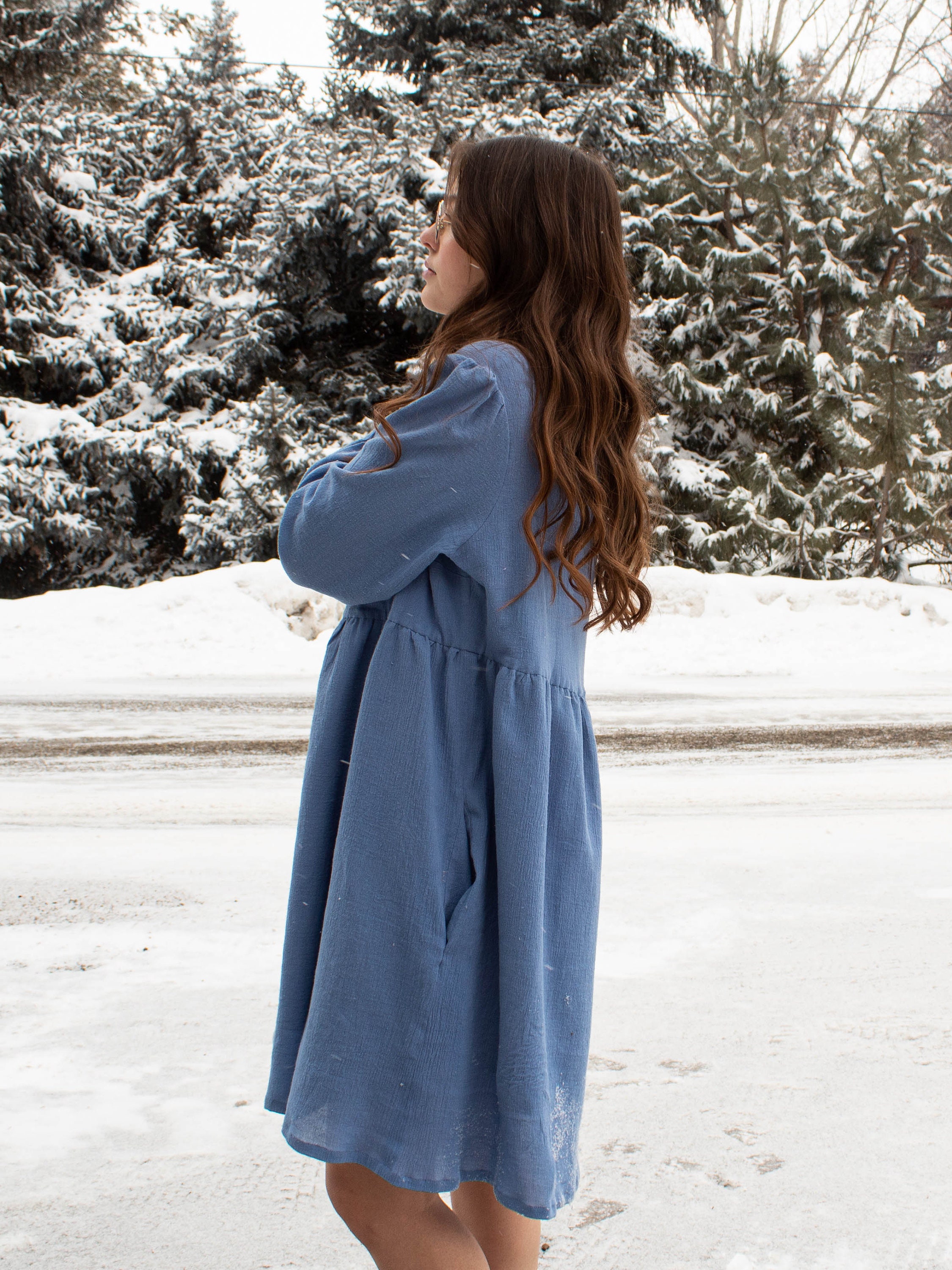Smock Dress Digital PDF Sewing Pattern| Gathered Skirt | US