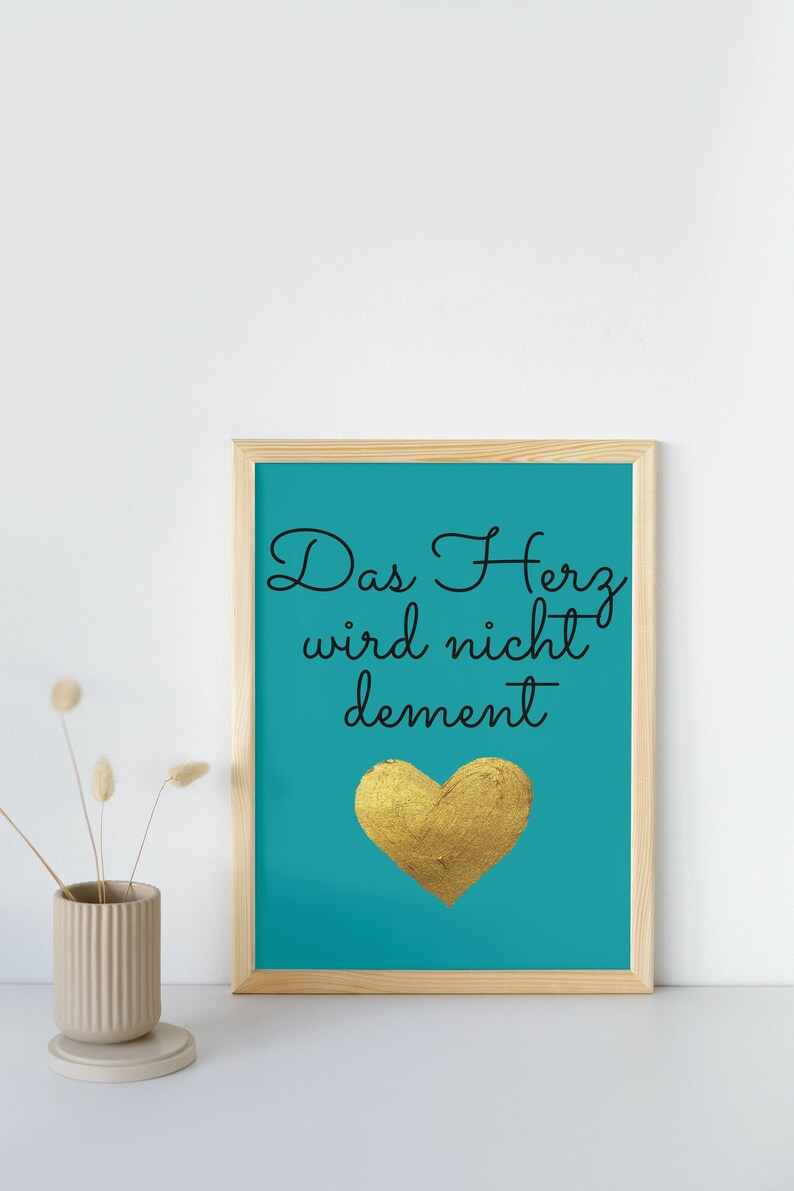 Das Herz Wird Nicht Dement / Alzheimer / Pflege Etsy