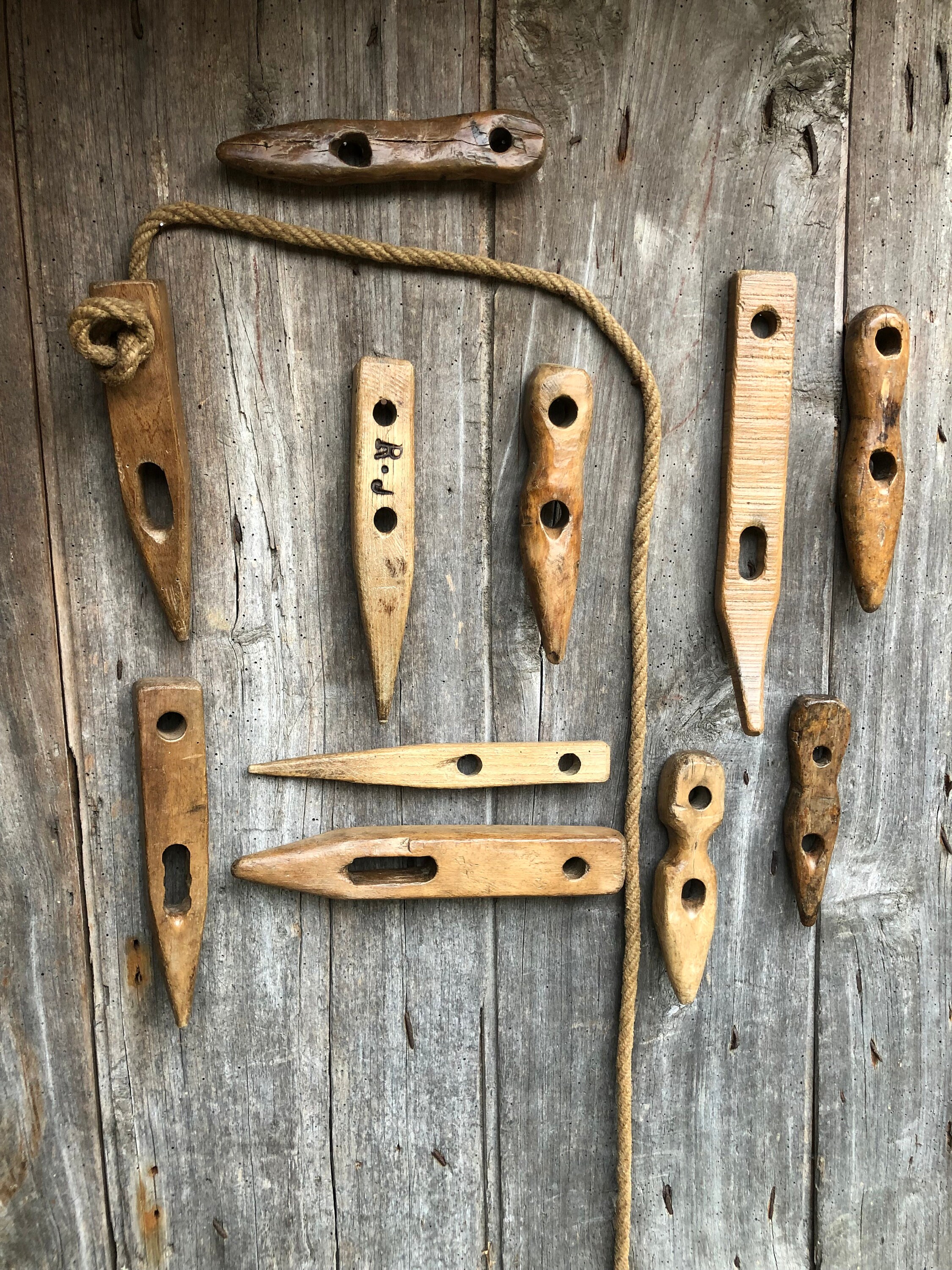 Clés de Gerbe Foin Français Antiques, Outils Agricoles Anciens.