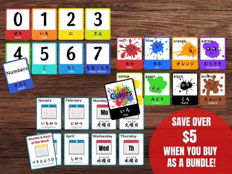 Beginner Japanese Flashcard Set Learn Japanese Starter Etsy