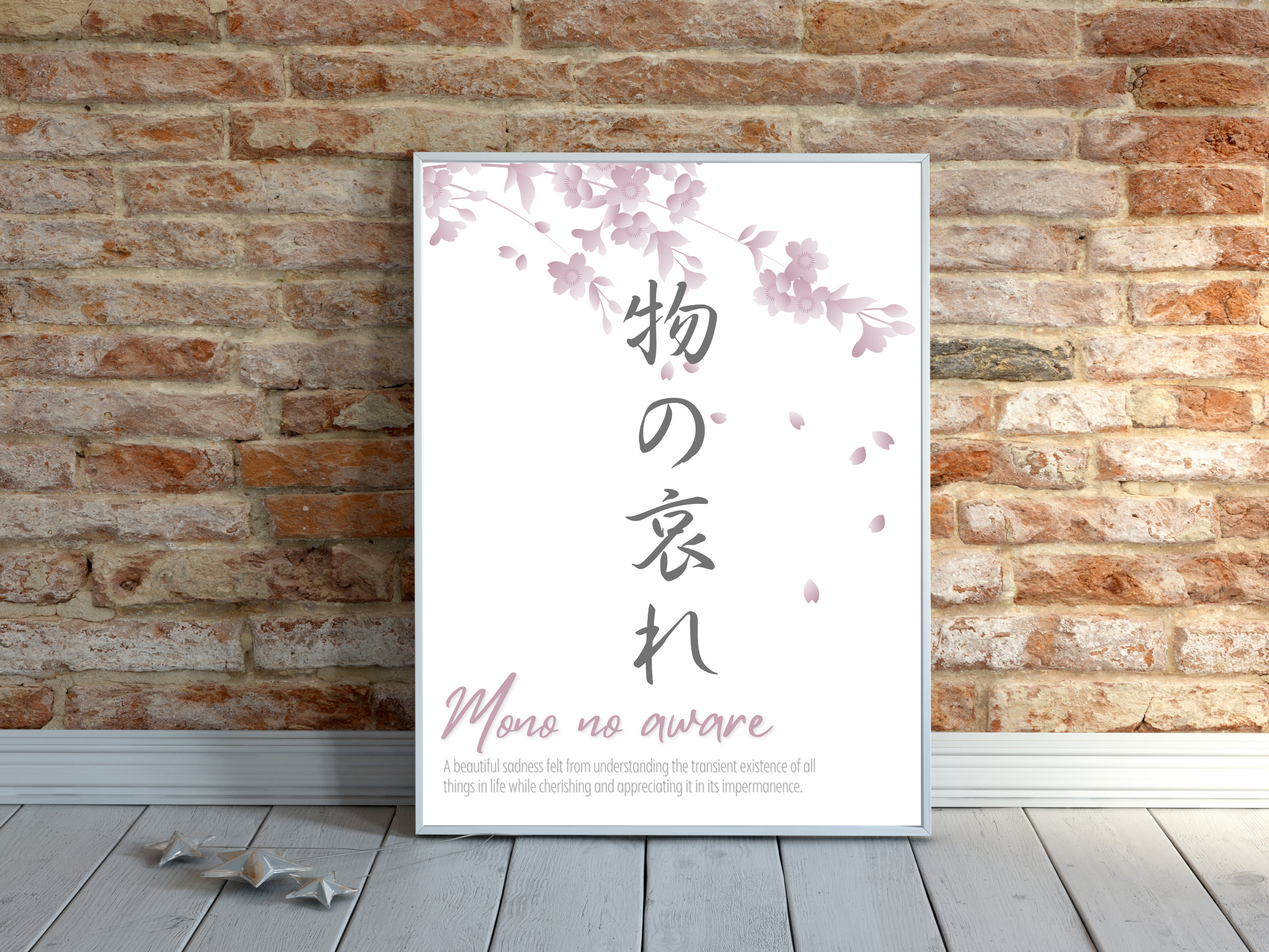 Japanese Mono No Aware Print, Digital Download, Japan Idiom