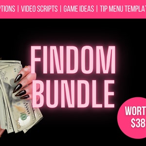 Findom Content Bundle with Captions, Scripts, Tip Menus, Game Ideas for OnlyFans, Reddit - Femdom - Financial Domination