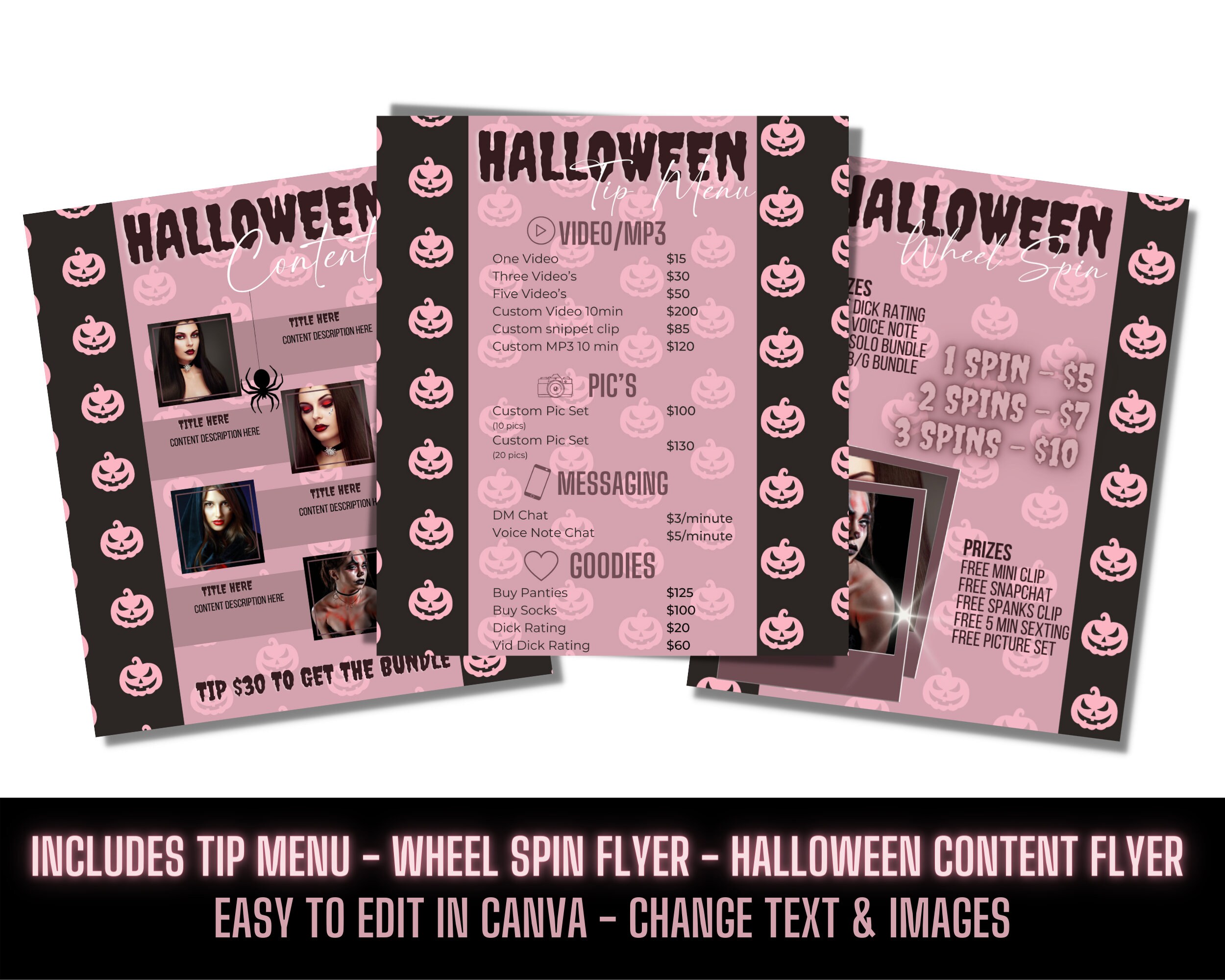 Onlyfans Halloween Content Ideas Captions Onlyfans Tip Menu Scripts