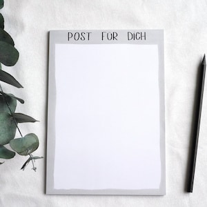 Briefpapierblock „Post für dich“ A5 | hochwertiges Briefpapier | Notizblock | Muttertag Geschenk | Geschenkidee Mama | Briefset