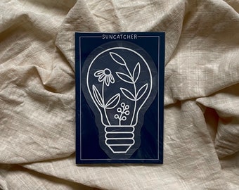 Suncatcher Sticker Lightbulb | Window Sticker | Gift for Girlfriend | Suncatcher | Romanticize Everyday Life | Christmas Gift for Mom