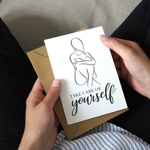 Postkarte Take Care of Yourself A6 | Selflove | Frauenpower | Geschenk Freundin Schwester | Female Empowerment | Mindset | Muttertag