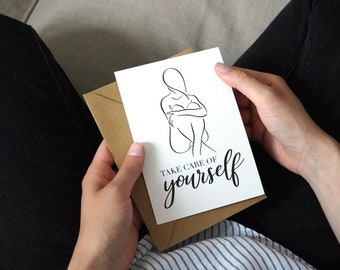 Postcard Take Care of Yourself A6 | Self-love | Girl power | Christmas gift for girlfriend | Female empowerment | Mindset | Gift for mom