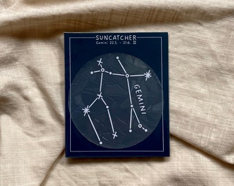 Suncatcher Stickers Zodiac Signs | Window Stickers | Sun Catchers | Astrology | Christmas | Gift for Girlfriend | Constellations | Rainbow