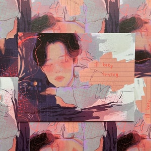 Bts Jimin "I'll Keep Trying" Kunstdruck