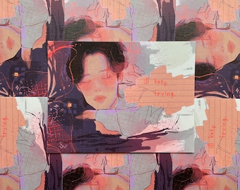Bts Jimin "I'll Keep Trying" Art Print