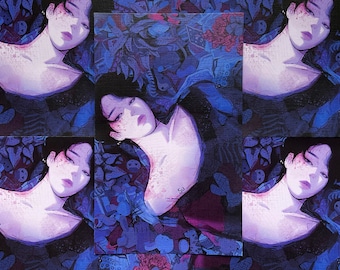 Bts Jimin "Perfect Blue" Art Print