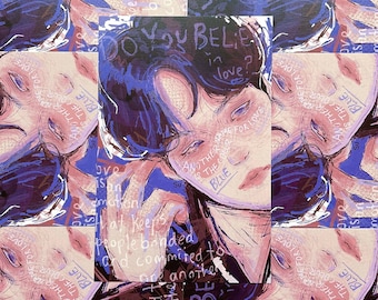 Bts Yoongi "Blue" Art Print